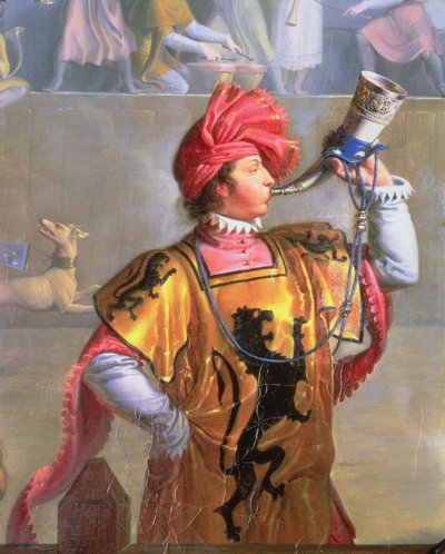 Scena di un torneo nel XIV secolo, (dettaglio) da Pierre Henri Revoil