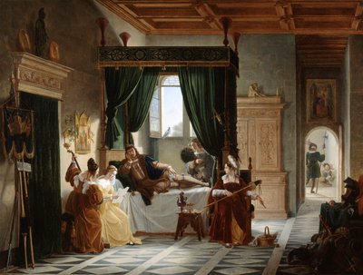 La Convalescenza di Bayard da Pierre Henri Revoil
