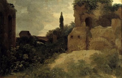 Alla Villa Farnese, rovine romane da Pierre Henri de Valenciennes