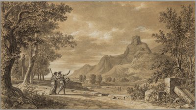 Il Monte Athos scolpito come monumento ad Alessandro Magno da Pierre Henri de Valenciennes