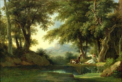 Narciso ammira il suo riflesso da Pierre Henri de Valenciennes