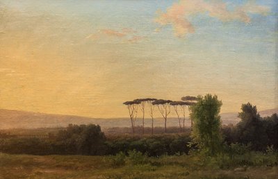 Campagna romana (olio su tela) da Pierre Henri de Valenciennes