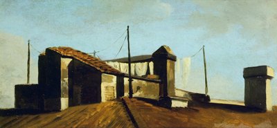 Tetti romani al sole da Pierre Henri de Valenciennes