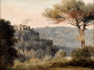 Il villaggio di Nemi da Pierre Henri de Valenciennes