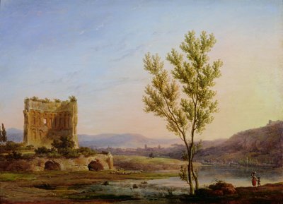 Veduta della periferia di Roma da Pierre Henri de Valenciennes