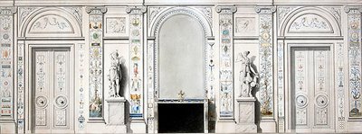 Progetto per un salone da Pierre II Rousseau