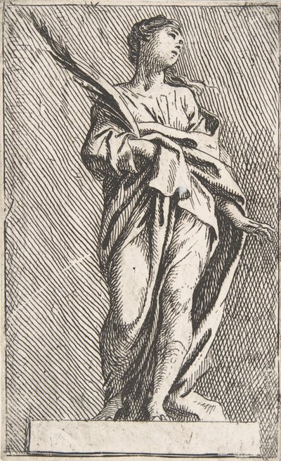 Figura femminile in piedi, ca. 1739-40 da Pierre Ignace Parrocel