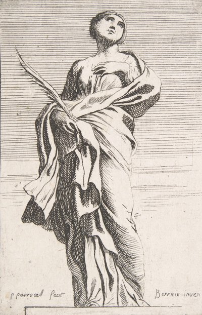 Figura femminile in piedi, ca. 1739-40 da Pierre Ignace Parrocel