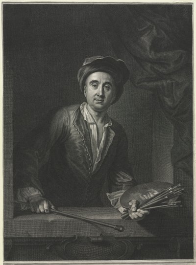 François de Troy, dopo un autoritratto da Pierre Imbert Drevet