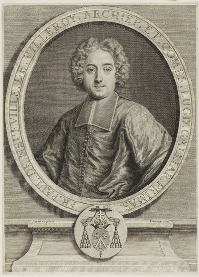 Ritratto di François-Paul de Neufville de Villeroy da Pierre Imbert Drevet