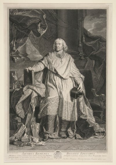 Ritratto di Jacques Benigne Bossuet da Pierre Imbert Drevet