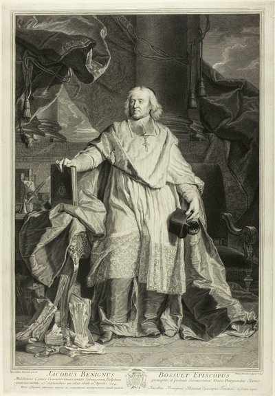 Ritratto di Jacques Bénigne Bossuet, Vescovo di Meaux da Pierre Imbert Drevet