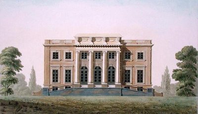 Castello di Wannegem vicino a Oudenaarde, da Choix des Monuments, Edifices et Maisons les plus remarquables du Royaume des Pays-Bas di Pierre Jacques Goetghebuer, pubblicato 1827 da Pierre Jacques Goetghebuer