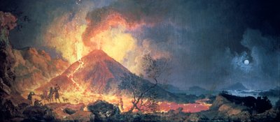 Eruzione del Vesuvio, 1770s da Pierre Jacques Volaire