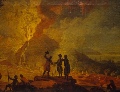 Eruzione del Vesuvio (dettaglio) da Pierre Jacques Volaire
