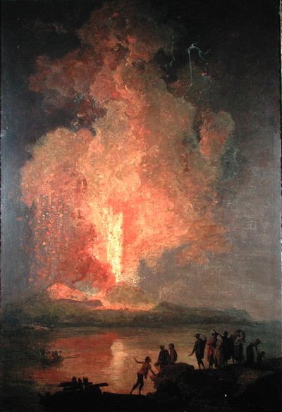 Eruzione del Vesuvio da Pierre Jacques Volaire