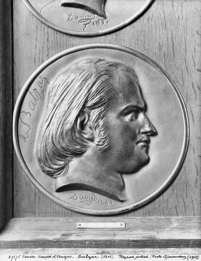 Honoré de Balzac, 1843 da Pierre Jean David d