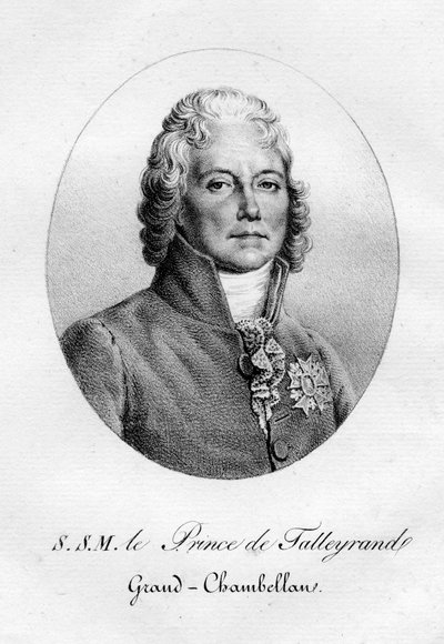 Charles Maurice de Talleyrand-Perigord, diplomatico francese, XIX secolo da Pierre Langlumé