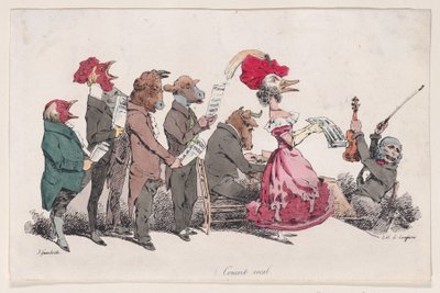 Concerto Vocale da Metamorfosi del Giorno, 1829 da Pierre Langlumé