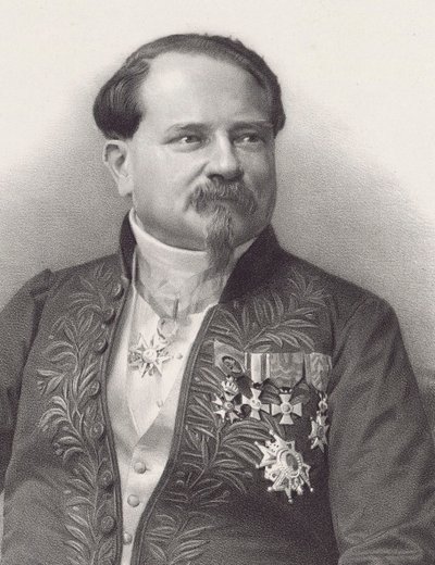 Ritratto del compositore Jean-Georges Kastner 1810-1867, 1866 da Pierre Lanith Petit