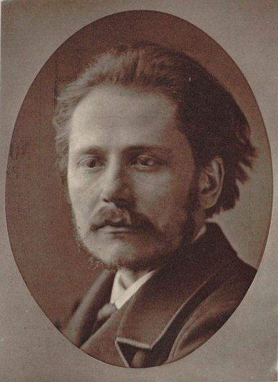 Ritratto del compositore Jules Massenet da Pierre Lanith Petit