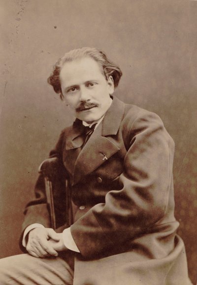 Ritratto del compositore Jules Massenet da Pierre Lanith Petit
