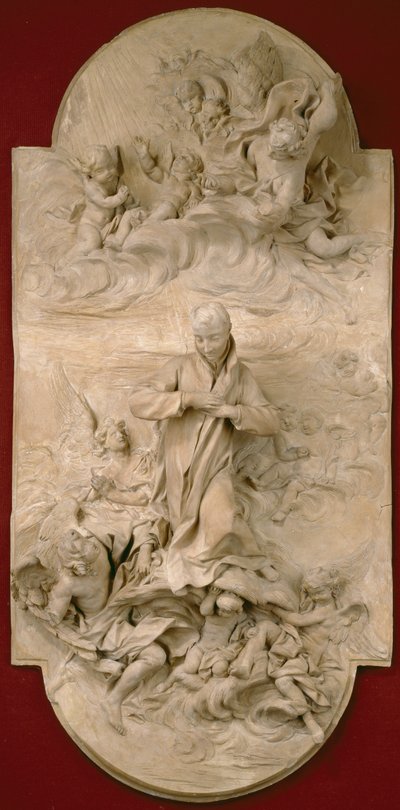 San Luigi Gonzaga in Gloria, c.1696 da Pierre Legros