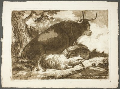 Un toro e due pecore da Pierre Lelu