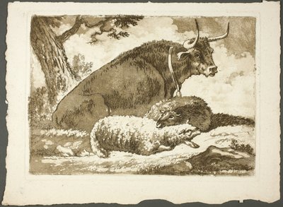Un toro e due pecore da Pierre Lelu