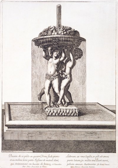 Fontana di Louis Lerambert a Versailles, 1673 da Pierre Lepautre