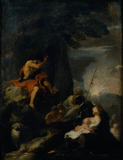 San Giovanni Battista che predica nel deserto da Pierre Louis Cretey or Cretet