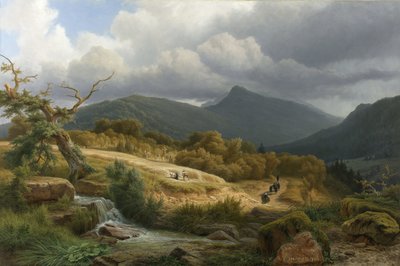 Il cimitero di Baden-Baden da Pierre Louis Dubourcq