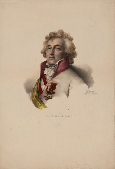 Ritratto di Charles-Joseph, Principe de Ligne 1735-1814 da Pierre Louis Henri Grevedon