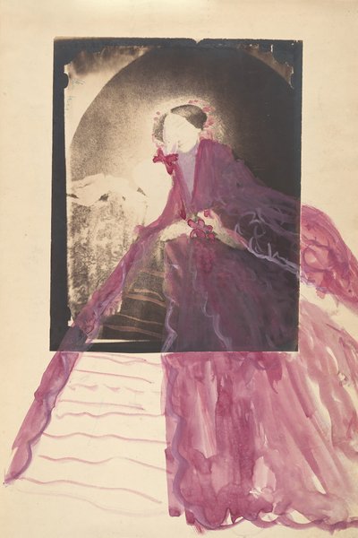 [La contessa a tavola con la mano sul viso], 1860s da Pierre Louis Pierson