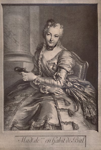 Madame de Pompadour, amante del re Luigi XV di Francia, 18° secolo 1894 da Pierre Louis de Surugue
