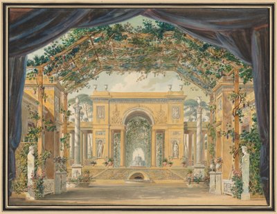 Decorazione eseguita per il compleanno di Sua Maestà il Re di Westfalia da Pierre Luc Charles Ciceri