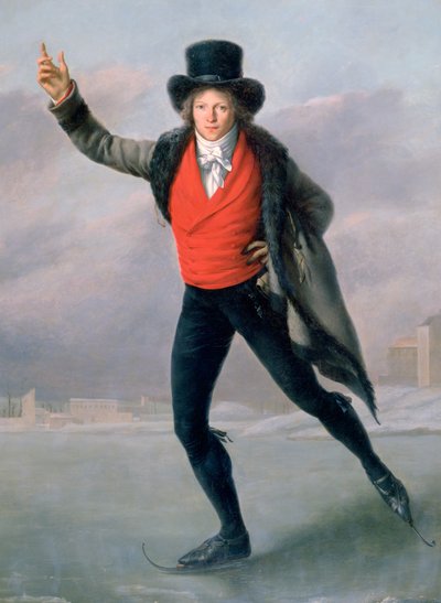 Il pattinatore, 1798 da Pierre Maximilien Delafontaine