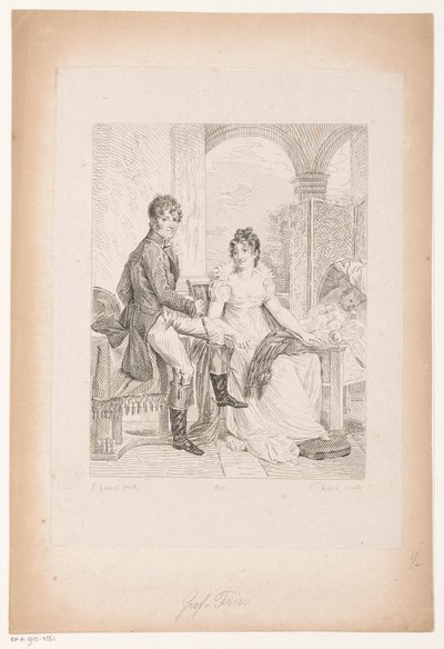 Ritratto di Moritz von Fries e sua moglie da Pierre Michel Adam