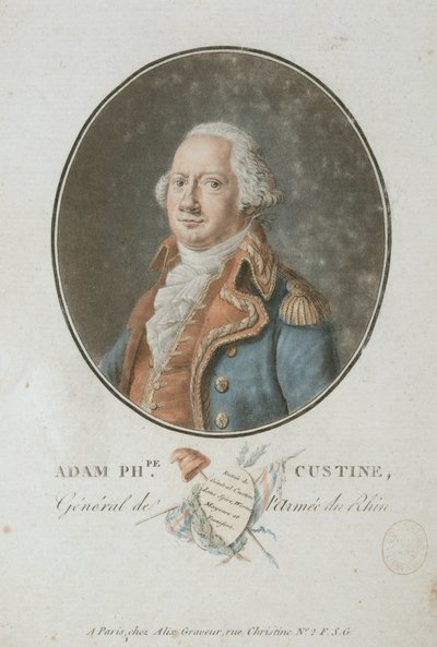 Conte Adam Philippe de Custine 1740-1793, 1793 da Pierre Michel Alix
