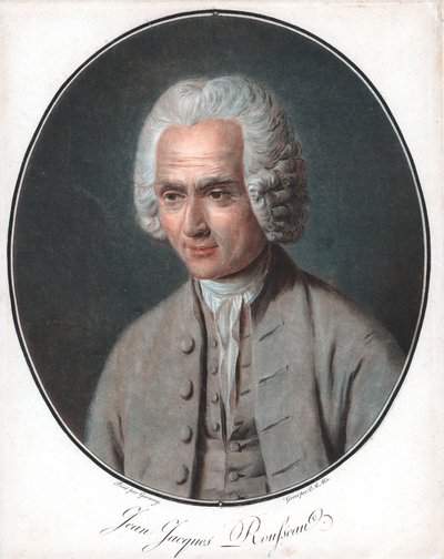 Jean-Jacques Rousseau, filosofo politico francese da Pierre Michel Alix