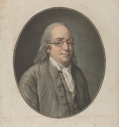 Ritratto di Franklin, dopo Vanloo da Pierre Michel Alix