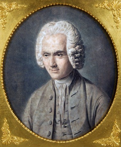 Ritratto di Jean-Jacques Rousseau (1712-1778) da Pierre Michel Alix