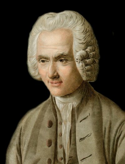 Ritratto di Jean-Jacques Rousseau - incisione di Pierre Michel Alix da Pierre Michel Alix