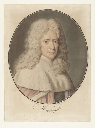 Ritratto di Charles de Montesquieu da Pierre Michel Alix