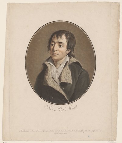 Ritratto di Jean Paul Marat da Pierre Michel Alix
