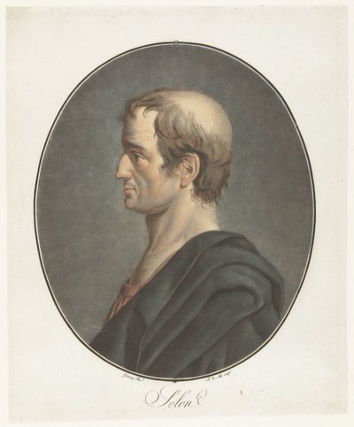 Ritratto di Solone da Pierre Michel Alix