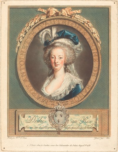 Regina Maria Antonietta, c. 1789 da Pierre Michel Alix