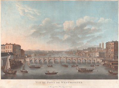 Veduta del Ponte di Westminster da Pierre Michel Alix