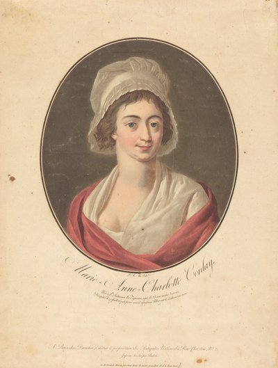 Charlotte Corday da Pierre Michel Alix after Jean François Garnerey