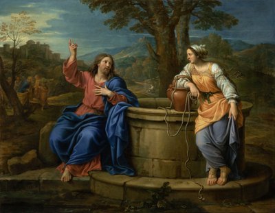 Cristo e la donna di Samaria da Pierre Mignard
